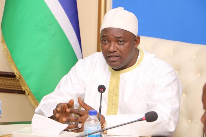 Gambia’s President Adama Barrow/. [Guardian]