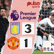Manchester United lost 3-1 to Aston Villa in the Premier League on Sunday