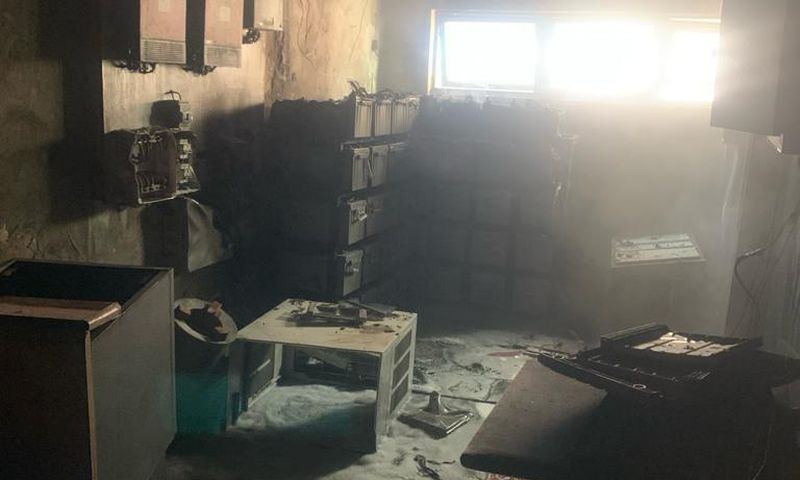 A section of the building destroyed by fire on Saturday, December 2, 2023. [Daily Trust]