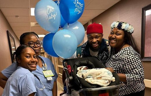 Stan Nze and his wife welcome their baby boy [Stan Nze]