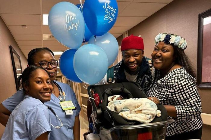 Stan Nze and his wife welcome their baby boy [Stan Nze]