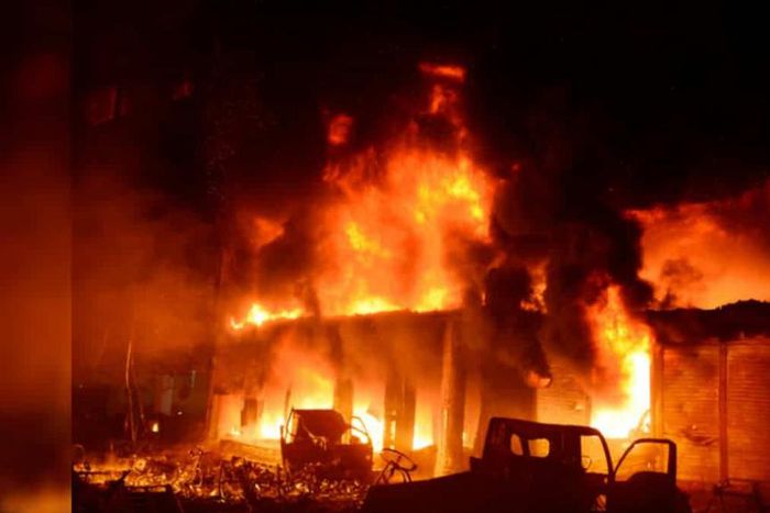 Massive Fire outbreak [Naija News]