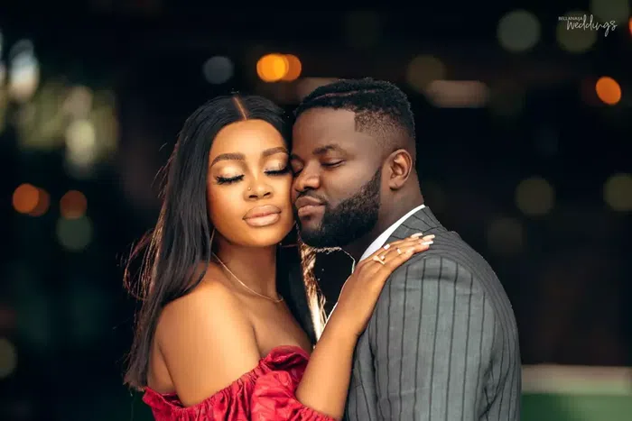 Skales and his wife, Precious