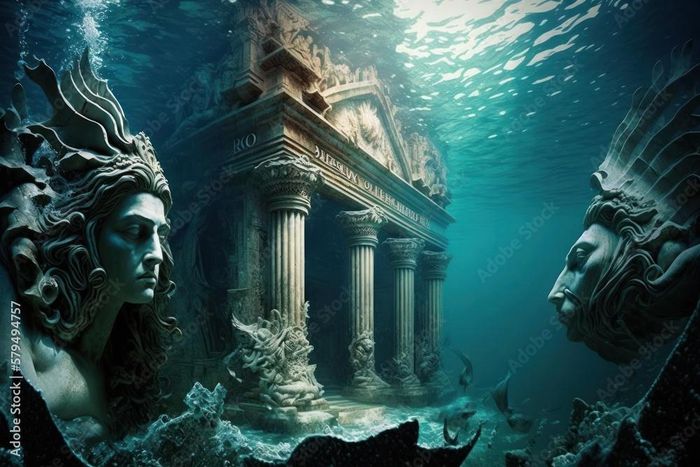 Many ancient cities with epic structures have ended up at the bottom of oceans[AdobeStock]