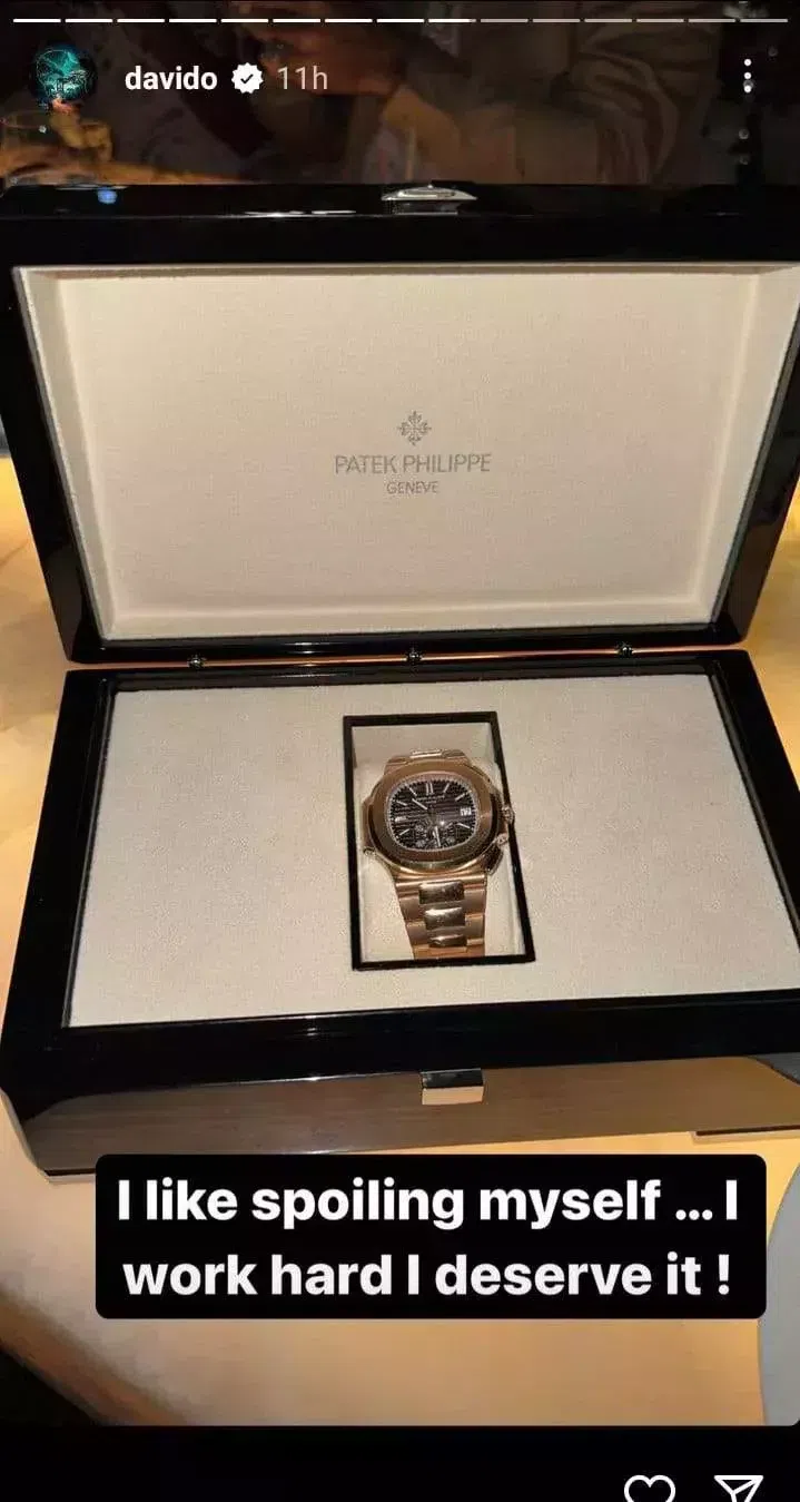 DAVIDO BUYS PATEK