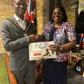 Mayor of the London Borough of Southwark, Mr John Situ receiving the Founder of IA Foundation, Mrs Ibironke Adeagbo in London on Sunday.