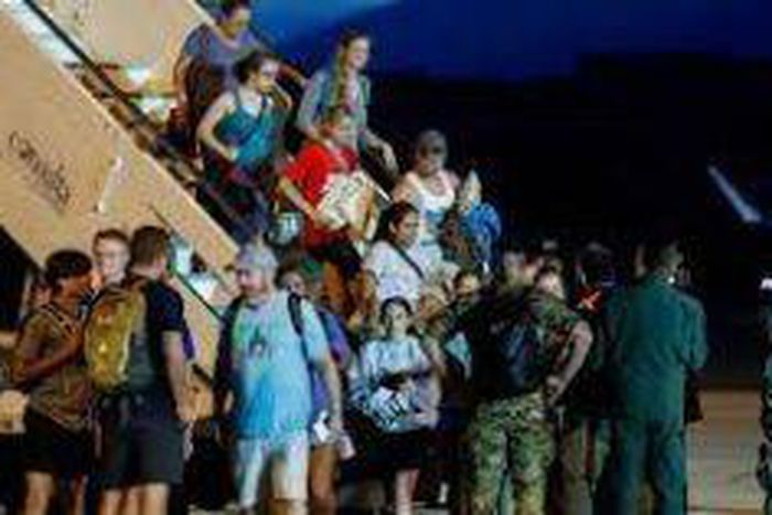Italian nationals and other European and American citizens, who have been evacuated from Niger, days after a junta seized power in the west African country, arrive at Ciampino Airport, near Rome, Italy, August 2, 2023. (REUTERS/Remo Casilli.)