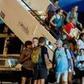 Italian nationals and other European and American citizens, who have been evacuated from Niger, days after a junta seized power in the west African country, arrive at Ciampino Airport, near Rome, Italy, August 2, 2023. (REUTERS/Remo Casilli.)