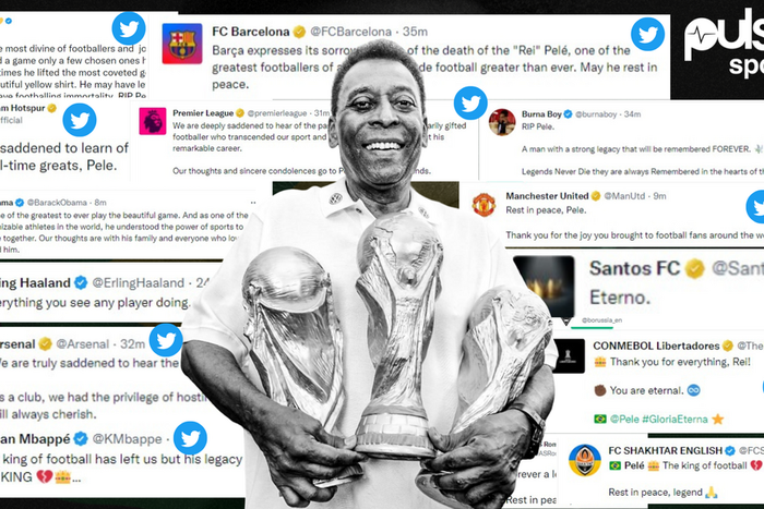 Social Media Reactions to Pele's death