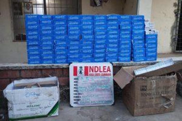 Drugs intercepted by NDLEA operatives.