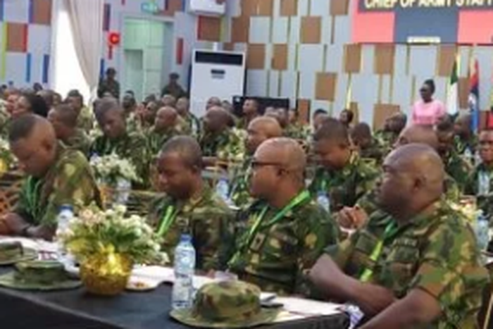 Participants of Army Headquarters Department of Military Secretary Data Management and Record Keeping Training Seminar in Abuja on Monday (14/8/23)