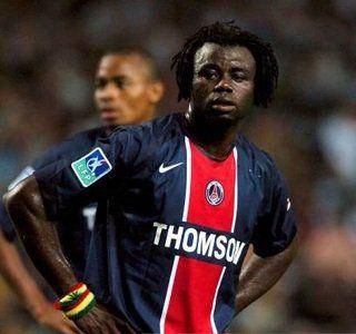 Modeste M'bami during his time at PSG.
