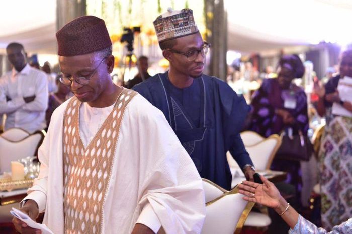 Bello and father, Nasir El-Rufai