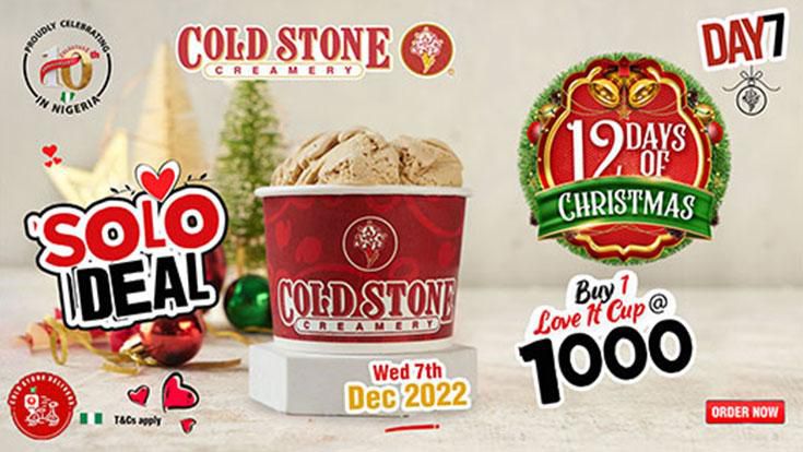 Enjoy Cold Stone’s 12 days of Christmas and the new Lotus Cheesecake this December