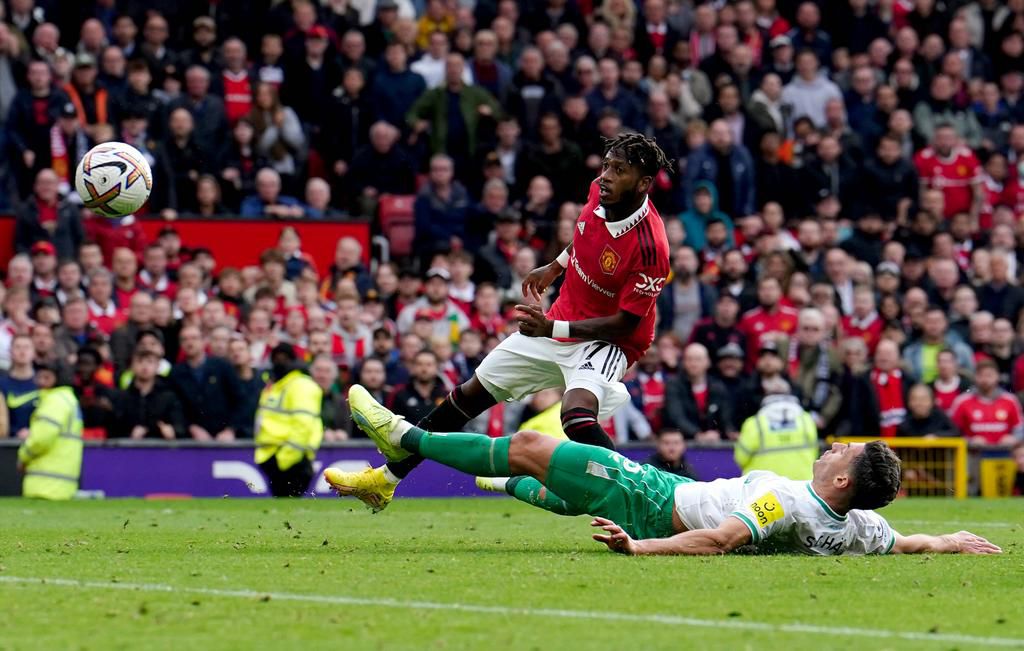 Fred missed a glorious chance to give Manchester United the win against Newcastle