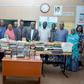Group photograph after the presentation of books donated by Prof. Toyin Falola to Kaduna State University Library.
