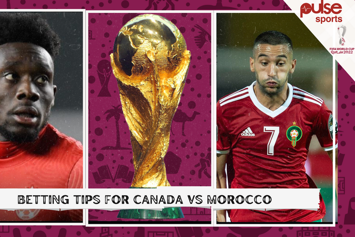 3 Sure Betting tips and odds for Canada v Morocco