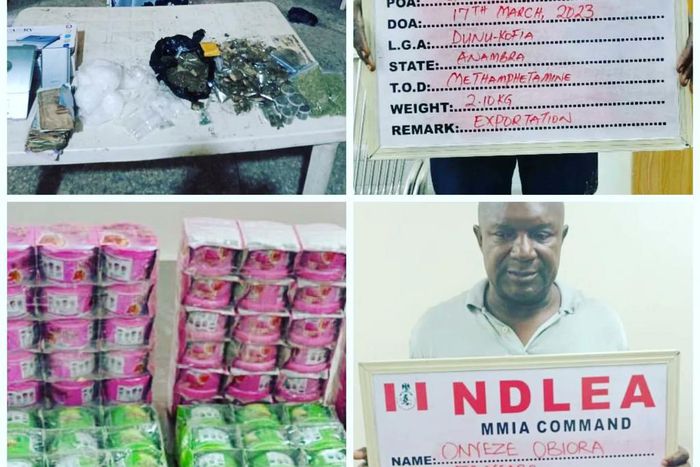 NDLEA arrests businessman, intercepts cocaine, meth enroute Vietnam.