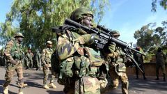 Nigerian Army troops during an operation