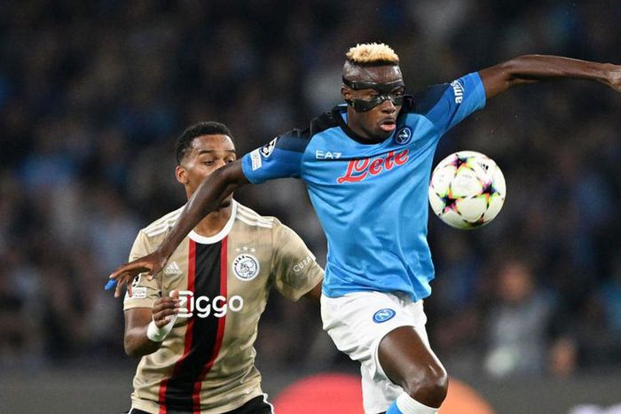 Osimhen in action against Ajax