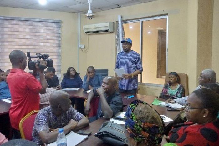 Dr Afam Obidike, Commissioner for Health, Anambra,  addressing public hospital administrators. [NAN]