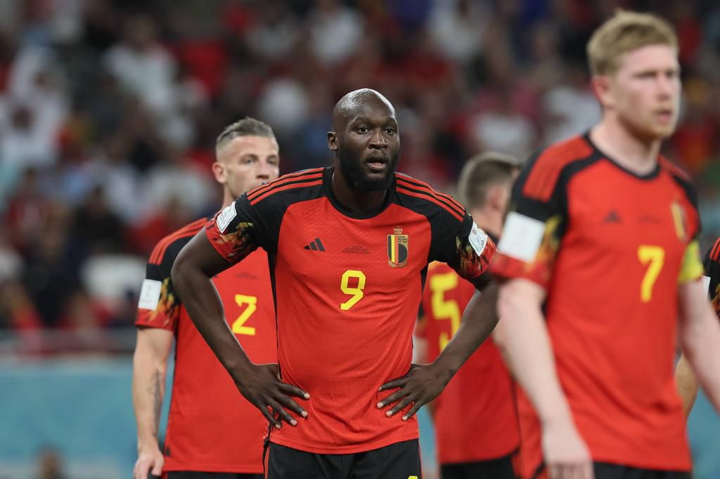 Lukaku missed several chances as Belgium were eliminated by Croatia
