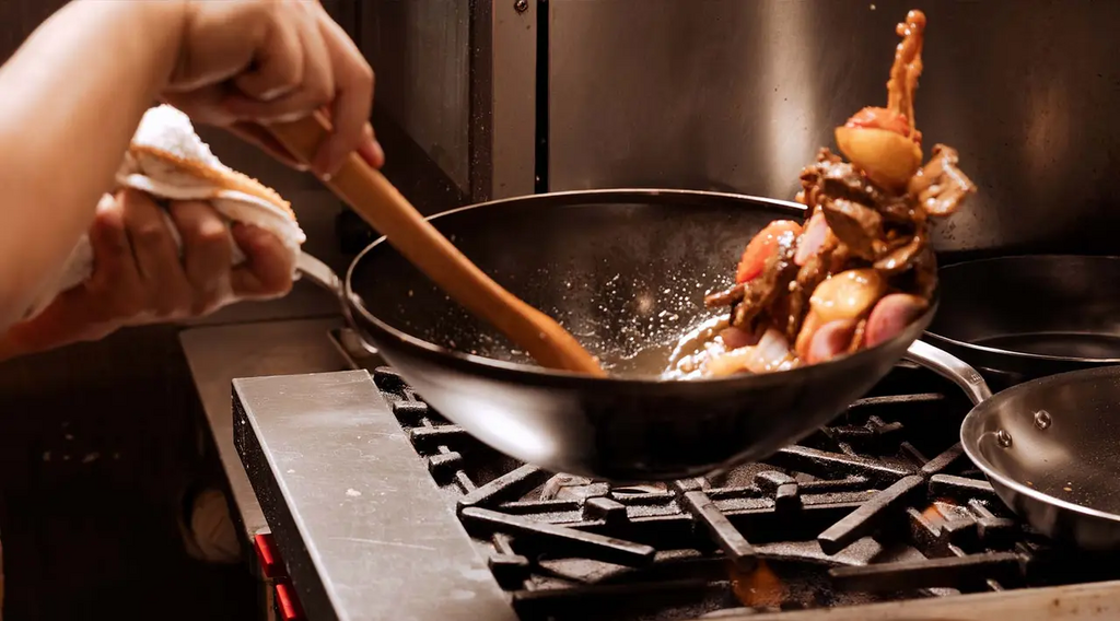 A wok is best for tossing [madeincookware]