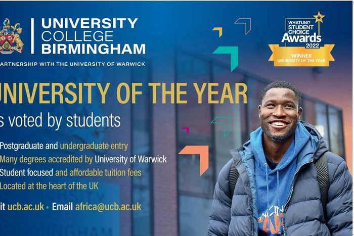 Apply now to University College Birmingham