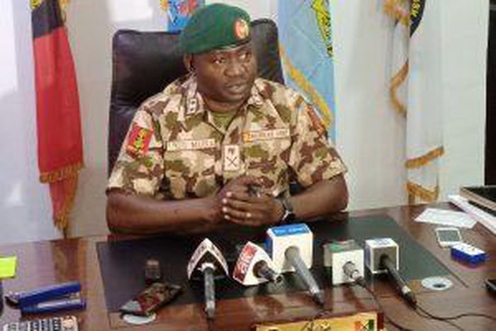 The Theatre Commander, Joint Task Force (North East) Operation Hadin Kai, Maj.-Gen. Christopher Musa