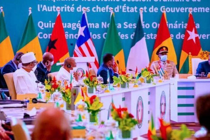 President Muhammadu Buhari and ECOWAS leaders. (TheCable)