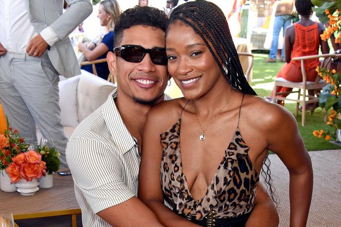 Darius Daulton Jackson and Keke Palmer in Pacific Palisades, California.Gregg DeGuire/Getty Images