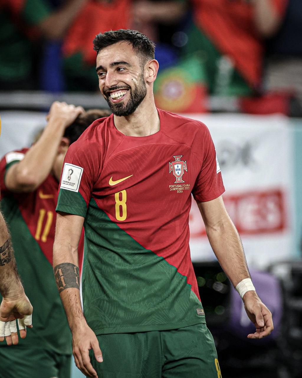 Bruno Fernandes has scored two and assisted two goals in two matches so far for Portugal.