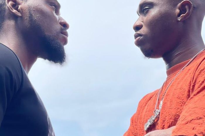 Tobi Bakre and Zlatan Ibile in 'Gangs of Lagos' [Instagram/@jadeosiberu]