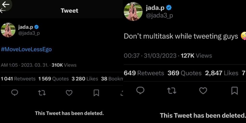 Jada Pollock's deleted tweets