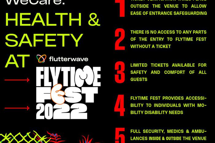 WeCare: Health & Safety at Flutterwave Flytime Fest 2022