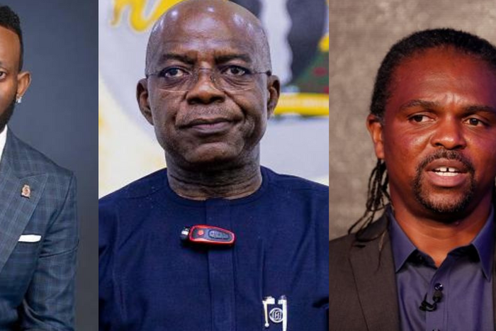 Among Alex Otti's appointments are J Martins (left), a renowned musician, and Kanu Nwankwo (right), a highly respected veteran professional footballer