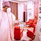 Kaduna State governor, Nasir El-Rufai (right), with President Muhammadu Buhari (left) [KDSG]