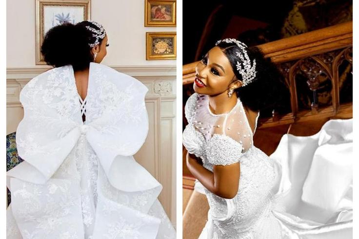 Rita Dominic on her wedding day [Instagram]