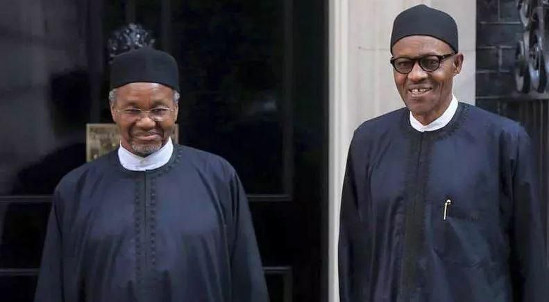 Maman Daura and President Muhammadu Buhari [Twitter]