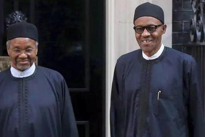 Maman Daura and President Muhammadu Buhari [Twitter]