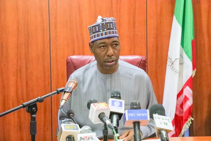 Borno state Governor, Babagana Umara Zulum. [Twitter/@ProfZulum]