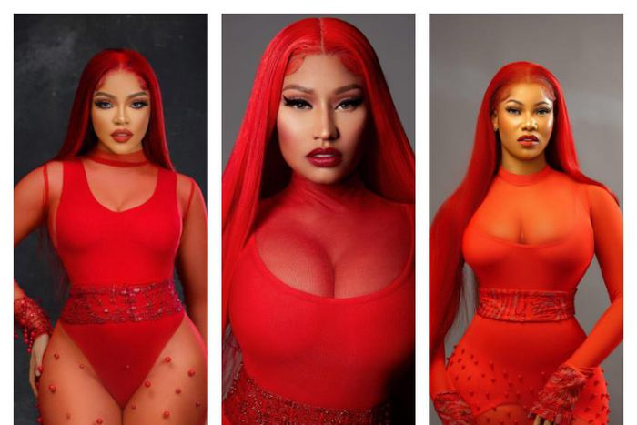 Who wore it best between Nengi (L), Nicki (M) and Tacha (R) [Instagram]