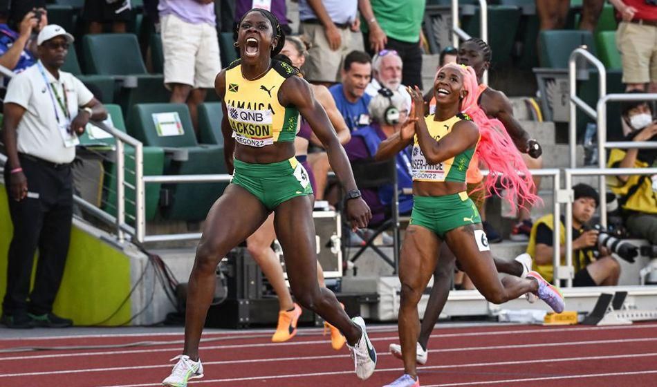 Sharicka Jackson won the 200m World title in Oregon with No2 time in history