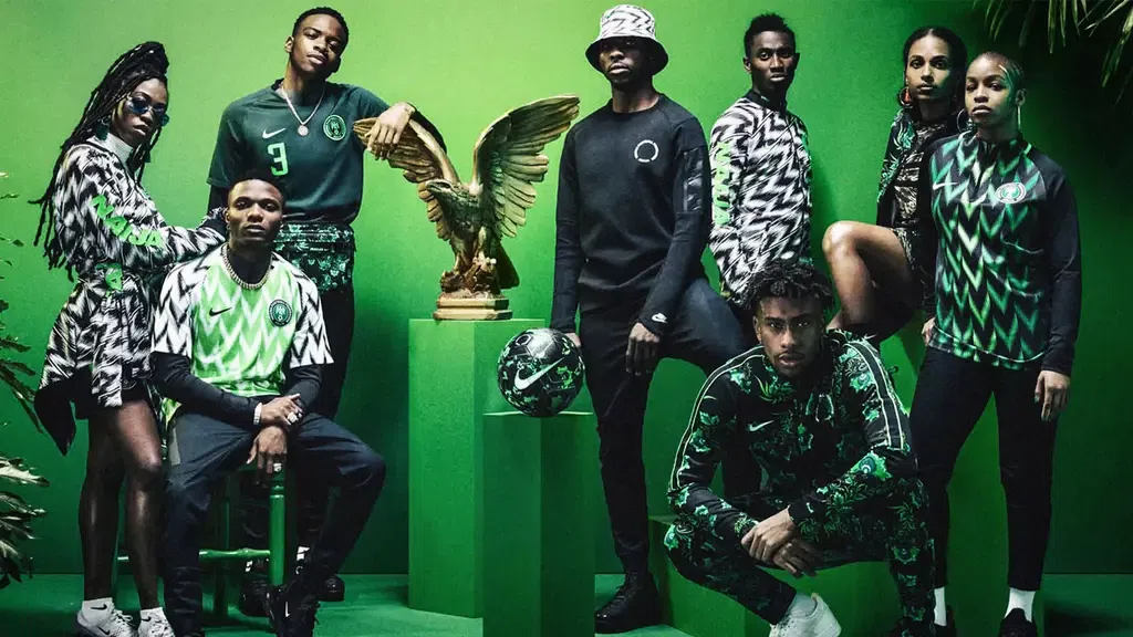 Nigeria's 2018 World Cup Nike kits modelled by Wizkid, Kelechi Iheanacho, and Alex Iwobi