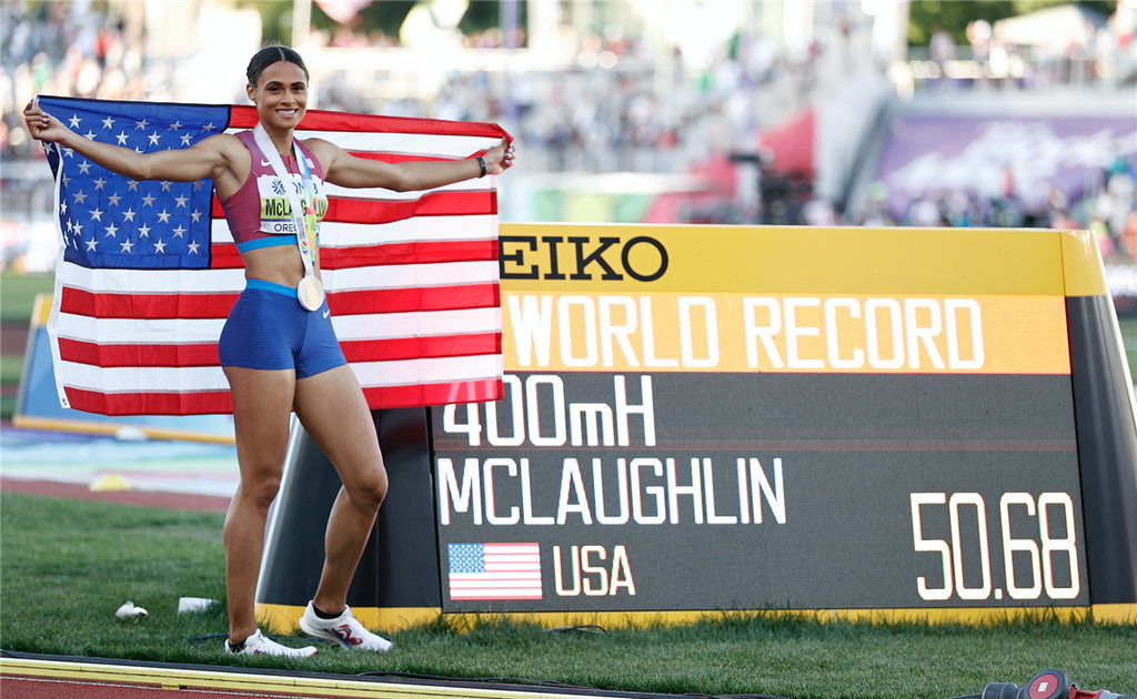 Sydney Mclaughlin broke the 400mH WR twice this year