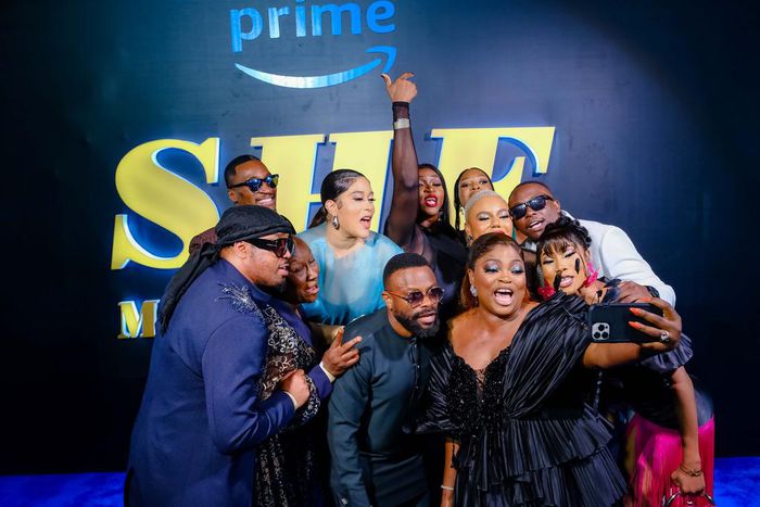L-R - Mike Ezuronye, Patience Ozokwo, Akah Nnani, Adunni Ade, Okon, Waje, Funke Akindele, Nancy Isime, Veeiye, Lizzy jay, Tobi Williams