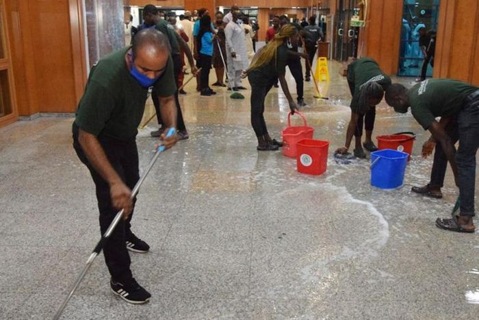 Construction company explains why NASS roof still leaking.