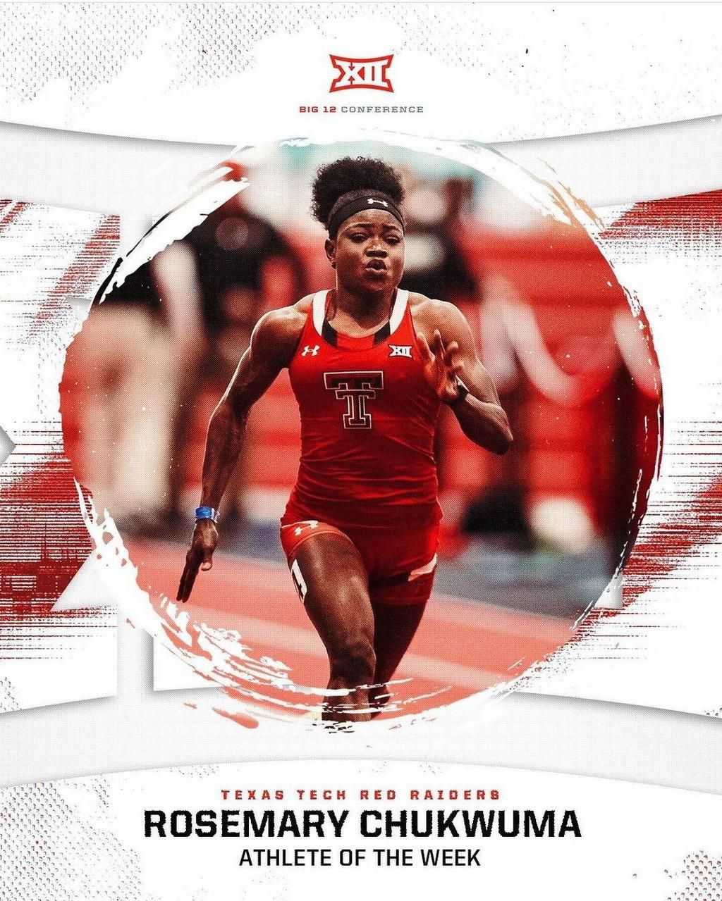 Rosemary Chukwuma rewarded as the best female athlete performer in the BIG 12 Conference