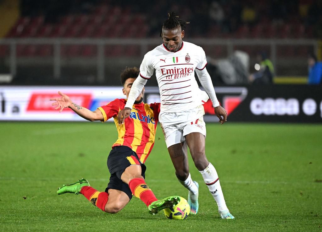 Rafa Leao scored for AC MIlan against Lecce