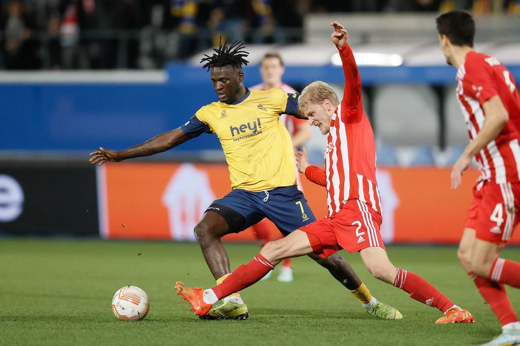 Victor Boniface in action for Royale USG against Union Berlin